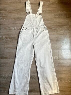 ROLLA'S Cream Wide-Leg Overalls
